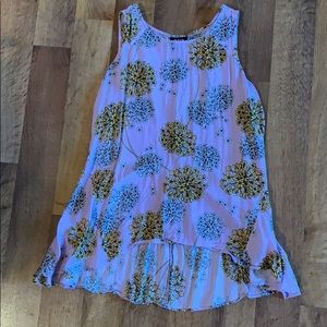 Lavender high low tank size S